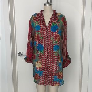 Johnny Was button you blouse